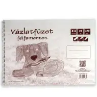 Halbfreier Spiralblock B/4, 32 Blatt, 120g