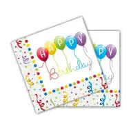 Happy Birthday Papierserviette 20 Stück 33x33cm