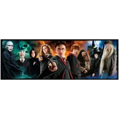 Harry Potter - Die Krieger der Zauberwelt 1000-teilige Panorama-Puzzle mit Poster - Clementoni Bild 2
