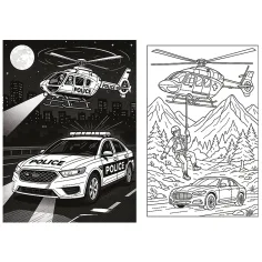 Helden in der Stadt Rettungsfahrzeuge Malbuch - Trefl Bild 2