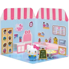 Hello Kitty Flower Café Figur mit beklebbarem Haus - Comansi Bild 3