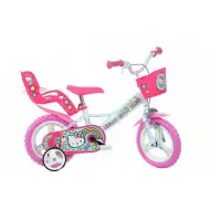 Hello Kitty rosa-weiße Kinderfahrrad in Größe 12 - Dino Bikes Fahrrad