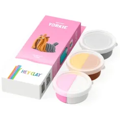 Hey Clay: Flauschiges Yorkie-Hundeknetset Bild 2