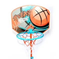 Höhenverstellbarer Basketballkorb mit Ständer und Ball 141-109 cm Bild 4