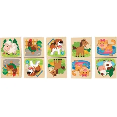 Holzdomino mit Tiermotiven Bild 2