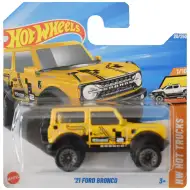 Hot Wheels: 21 Ford Bronco gelbes Spielzeugauto 1/64 - Mattel