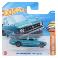 Hot Wheels: 1975 Datsun Sunny türkisblaues Spielzeugauto 1/64 - Mattel