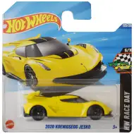 Hot Wheels: 2020 Koenigsegg Jesko gelbes Spielzeugauto 1/64 - Mattel