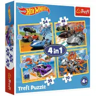 Hot Wheels 4-in-1 Puzzle - Trefl