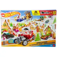 Hot Wheels Adventskalender mit 10 Überraschungsautos – Mattel