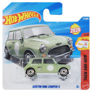 Hot Wheels: Austin Mini Cooper S grünes Spielzeugauto 1/64 - Mattel