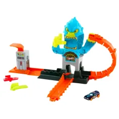 Hot Wheels: Gorilla Slam Attack Rennbahn-Set - Mattel Bild 3