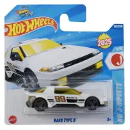 Hot Wheels: Hako Type D weißes Spielzeugauto 1/64 - Mattel