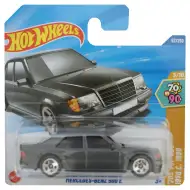 Hot Wheels: Mercedes-Benz 500E schwarzes Modellauto 1/64 – Mattel