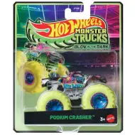 Hot Wheels Monster Trucks: Podium Crasher – im Dunkeln leuchtendes 1:64-Miniaturauto – Mattel