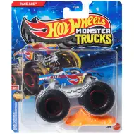 Hot Wheels Monster Trucks: Race Ace blaues kleines Auto 1/64 - Mattel