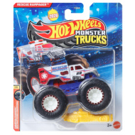Hot Wheels Monster Trucks: Rescue Rampage Monster-Modellauto im Maßstab 1:64 – Mattel