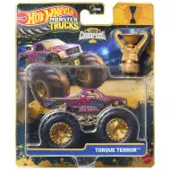 Hot Wheels Monster Trucks: Torque Terror Champion-Modellauto mit Pokal, Maßstab 1:64 – Mattel