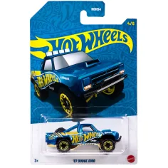 Hot Wheels Pearl & Chrome: 87 Dodge D100 Modellauto im Maßstab 1:64 - Mattel