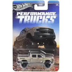 Hot Wheels Silver Series: 2019 Chevrolet Silverado Trail Boss LT Modellauto im Maßstab 1:64 - Mattel