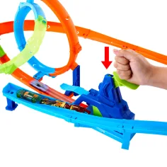 Hot Wheels: Stunt-Doppel-Loop-Bahnset - Mattel Bild 4