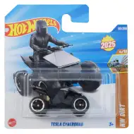 Hot Wheels: Tesla Cyberquad silbergraues Spielzeugauto 1/64 - Mattel