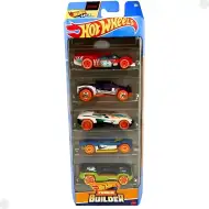 Hot Wheels: Track Builder Autos 5er-Set - Mattel
