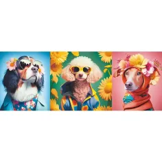 Hunde-Modenschau-Panoramapuzzle, 500 Teile – Trefl Bild 2