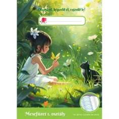 ICO: „Süni Lányos“ Märchenheft für die 1. Klasse im A5-Format mit Lineatur 14–32