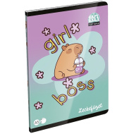 ICO: LizzySuli Lollipop Capybara Hausaufgabenheft A5, 40 Blatt