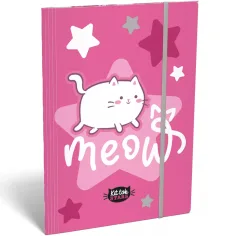 ICO: Lizzysuli Kittok Stars Gummimappe A4 mit Katzenmotiv