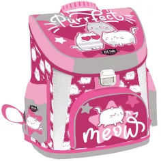 ICO: Lizzysuli Kittok Stars mit Katzenmotiv ergonomischer Schulranzen, Rucksack 39x35x24 cm