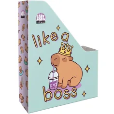 ICO: Lizzysuli Lollipop Capybara – Karton-Dokumentenmappe mit Capybara-Motiv, A4