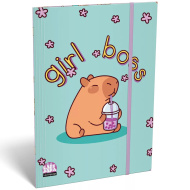 ICO: Lizzysuli Lollipop Capybara-Design Mappe mit Gummiband A5