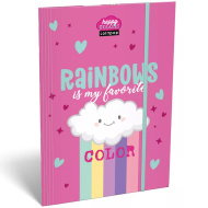 ICO: Lizzysuli Lollipop Rainbow Mappe mit Gummizug A4