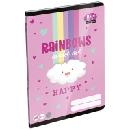 ICO: Lizzysuli Lollipop Rainbow liniertes Heft für die 4. Klasse A5 21-32