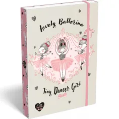 ICO: Lizzysuli Tiny Dancer Ballerina Heftbox mit Gummiband A4