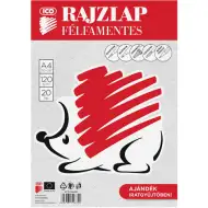 Ico: Igel halbglattes Zeichenpapier A4-Größe 20 Blatt