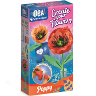 Idea! Mohn-Mini-Blumen-Bastelset - Clementoni