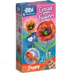 Idea! Mohn-Mini-Blumen-Bastelset - Clementoni