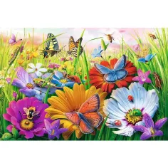 Insekten auf der Wiese Easy Piece 300-teiliges Puzzle - Trefl Bild 2