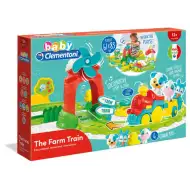 Interaktiver bunter Baby-Zug-Set mit Bauernhof-Zubehör