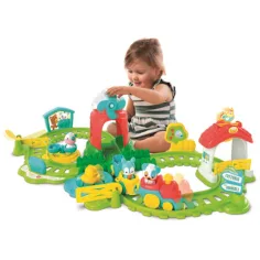 Interaktiver bunter Baby-Zug-Set mit Bauernhof-Zubehör Bild 3