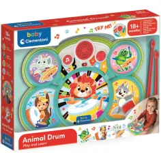Interaktives Schlagzeug-Set mit Tiermotiven – Clementoni Baby