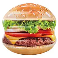 Intex: Aufblasbare Hamburger-Luftmatratze 145x142cm