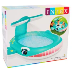 Intex: Spritzender Wal Pool 201x196x91cm Bild 2