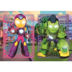 Iron Mans fantastische Freunde 2x20 Teile Supercolor Puzzle – Clementoni Bild 3