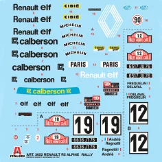 Italeri 1/24 Renault R5 Alpine Rally Automodellbausatz Bild 3