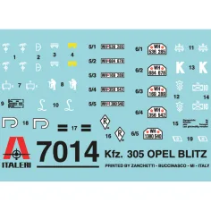 Italeri 1/72 Kfz. 305 Opel Blitz Militär-Lkw-Modellbausatz Bild 2