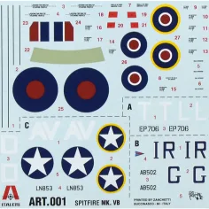 Italeri 1/72 Spitfire Mk. Vb Jagdflugzeugmodell Bild 3